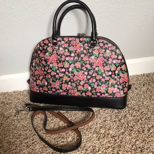 Coach pink floral handbag